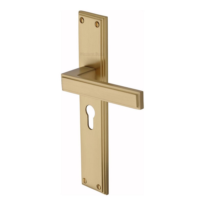 Atlantis Long Door Handle on Plate - ATL6748-SB