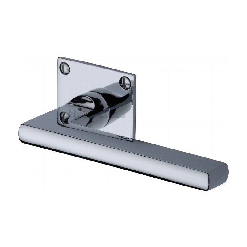 Trident Low Profile Door Handle on Square Rose - BAU2910-PC