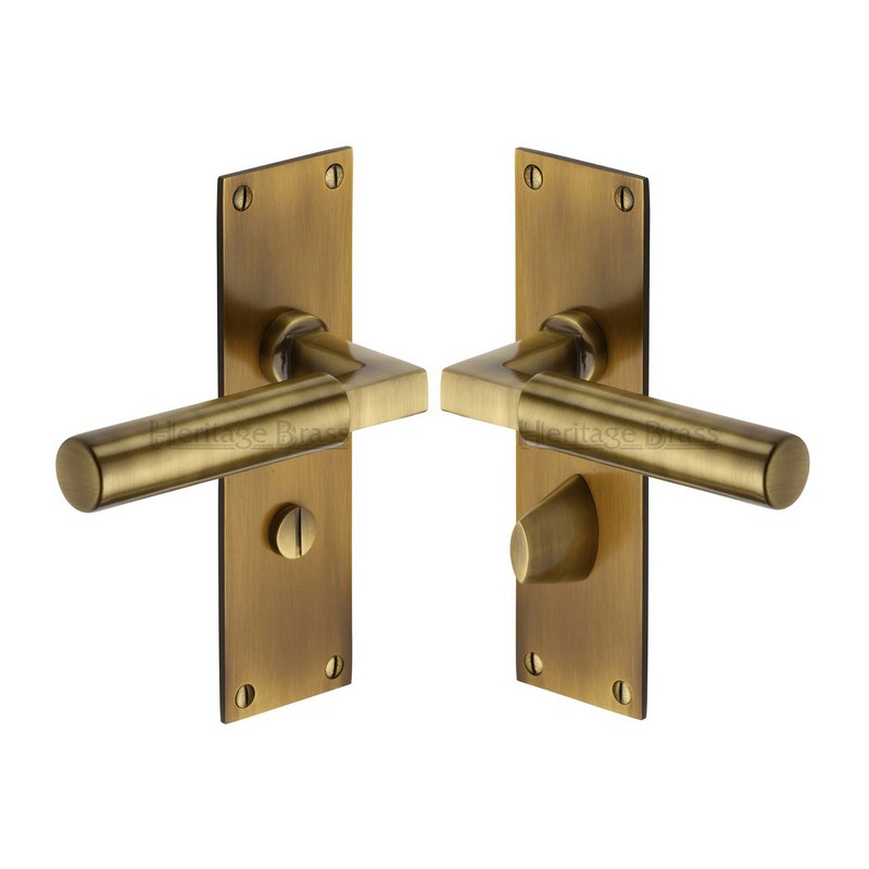 Bauhaus Door Handle on Plate - BAU7330-AT