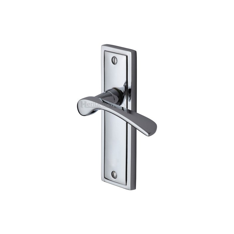 Boston Door Handle on Plate - BOS1010-PC