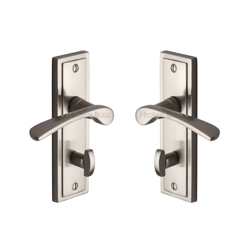 Boston Door Handle on Plate - BOS1030-SN