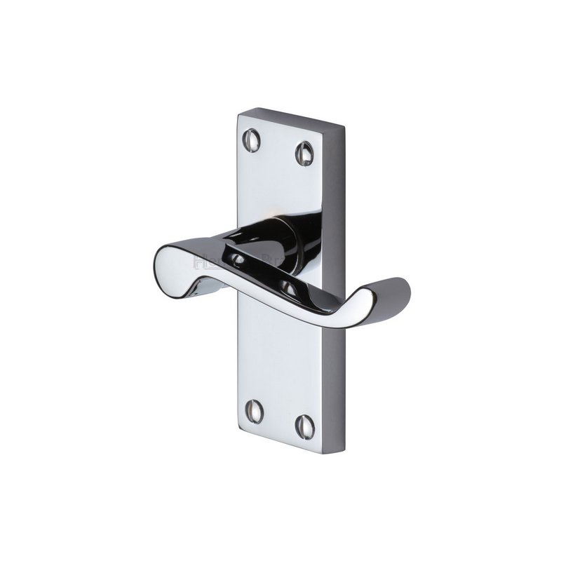 Builders' Range Door Handle on Plate - BUI400-PC
