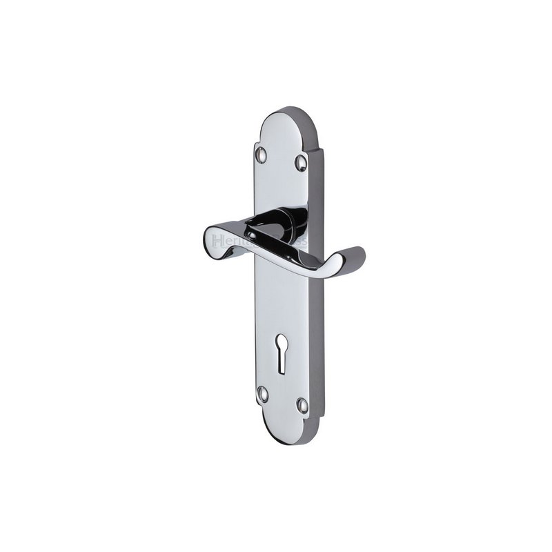 Builders' Range Door Handle on Plate - BUI500-PC