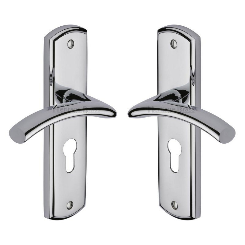 Centaur Door Handle on Plate - CEN1048-PC