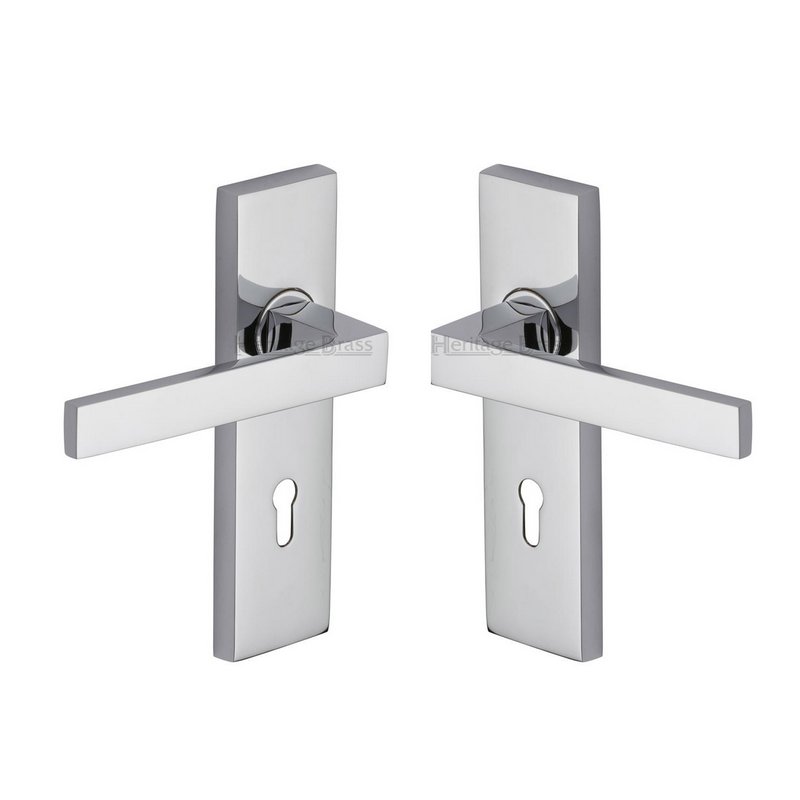 Delta Door Handle on Plate - DEL6000-PC