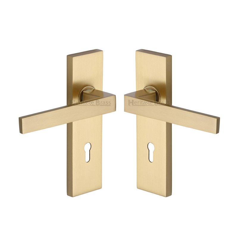 Delta Door Handle on Plate - DEL6000-SB