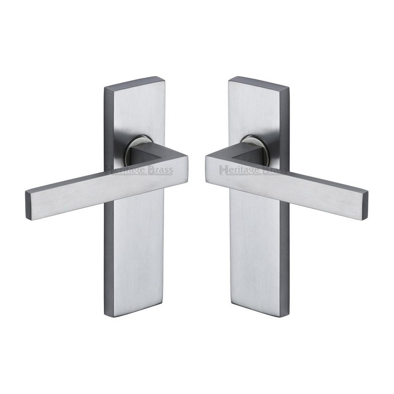 Delta Door Handle on Plate - DEL6010-SC
