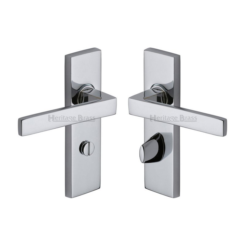 Delta Door Handle on Plate - DEL6030-PC
