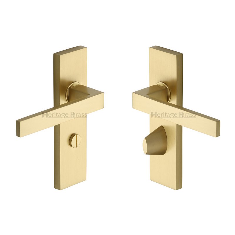 Delta Door Handle on Plate - DEL6030-SB
