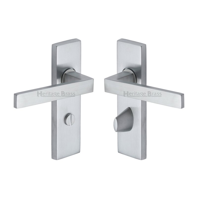 Delta Door Handle on Plate - DEL6030-SC