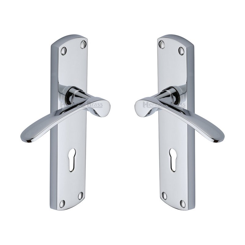Diplomat Door Handle on Plate - DIP7800-PC