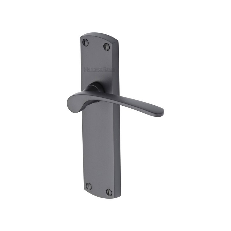 Diplomat Door Handle on Plate - DIP7810-BKMT