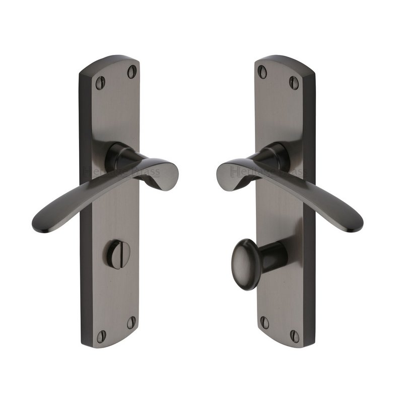 Diplomat Door Handle on Plate - DIP7830-MB