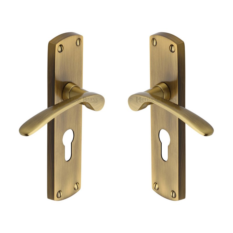 Diplomat Door Handle on Plate - DIP7848-AT