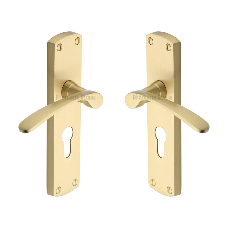 Diplomat Door Handle on Plate - DIP7848-SB