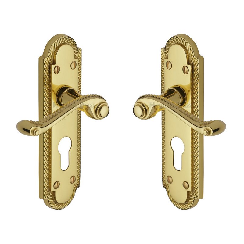 Gainsborough Door Handle on Plate - G028.48-PB