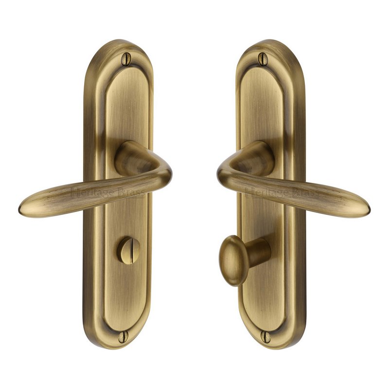 Henley Door Handle on Plate - HEN1230-AT