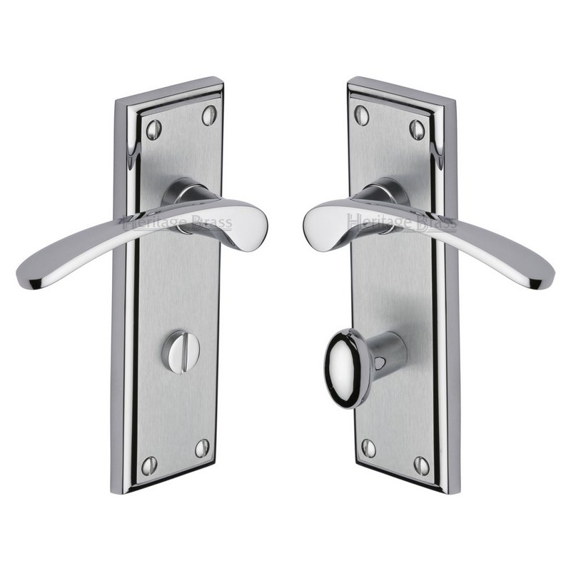 Hilton Door Handle on Plate - HIL8630-AP