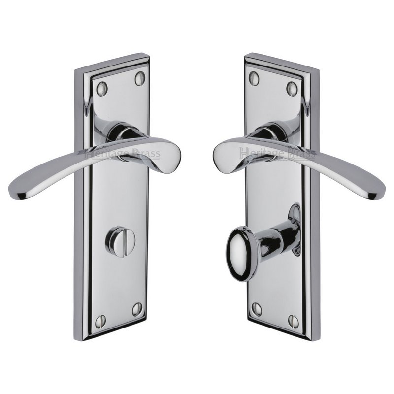 Hilton Door Handle on Plate - HIL8630-PC