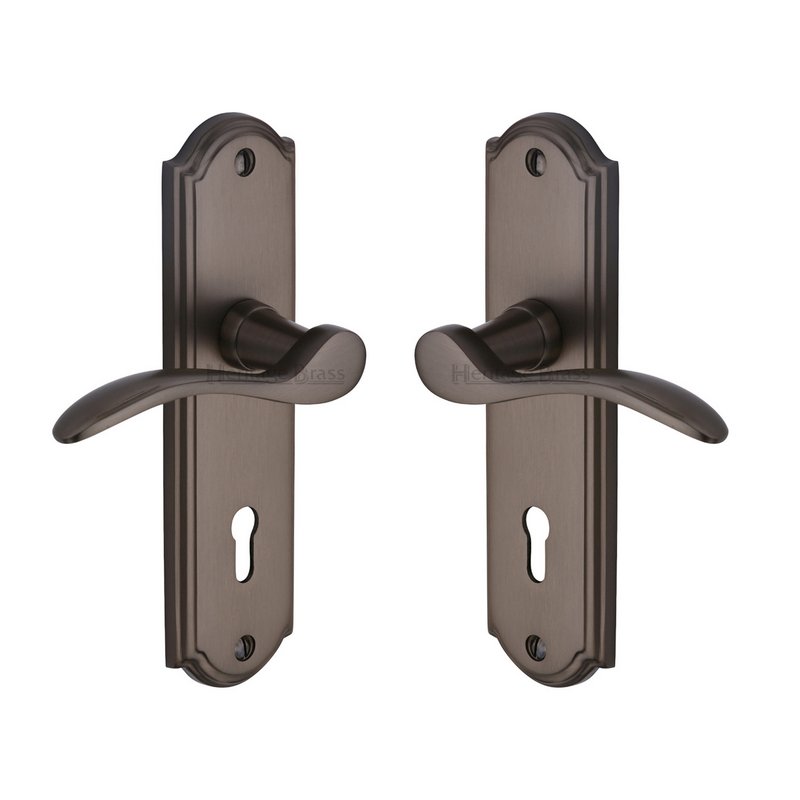 Howard Door Handle on Plate - HOW1300-MB