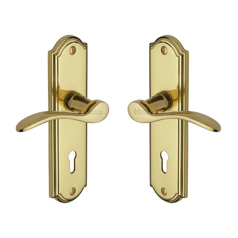 Howard Door Handle on Plate - HOW1300-PB