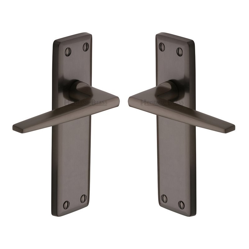 Kendal Door Handle on Plate - KEN6810-MB