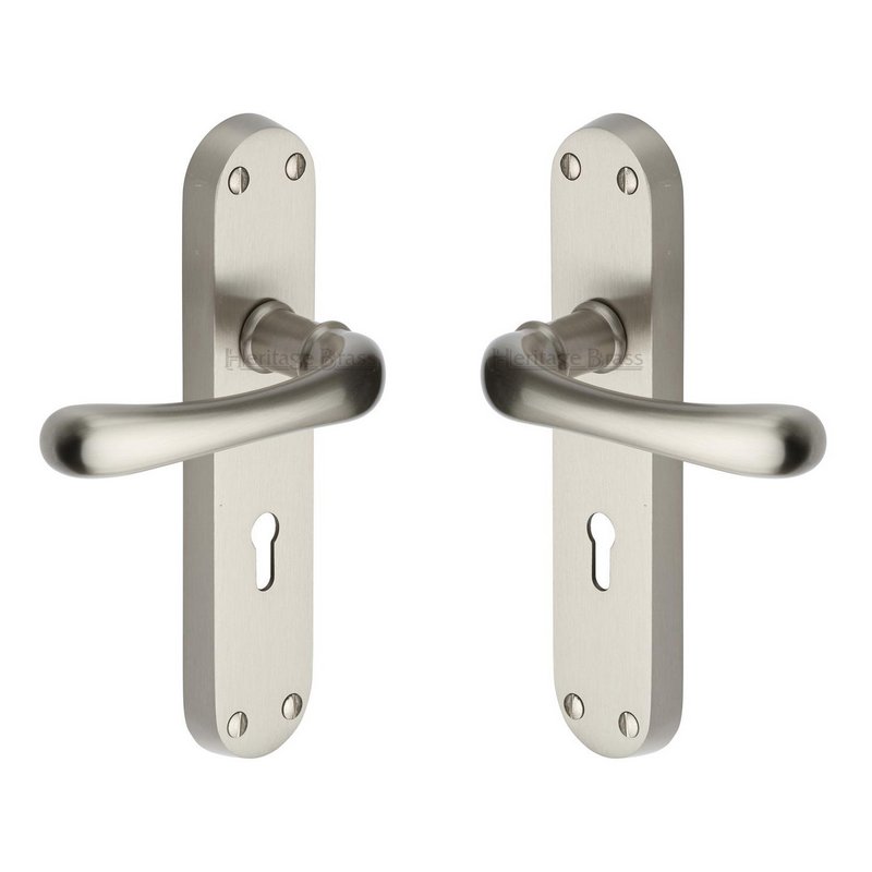 Luna Door Handle on Plate - LUN5300-SN