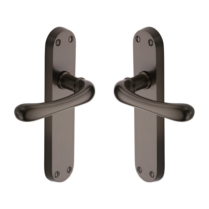 Luna Door Handle on Plate - LUN5310-MB