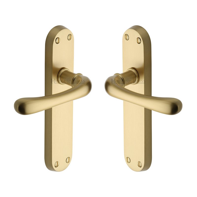 Luna Door Handle on Plate - LUN5310-SB