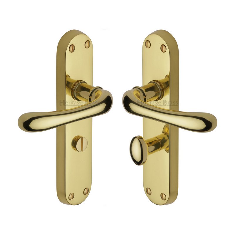 Luna Door Handle on Plate - LUN5330-PB