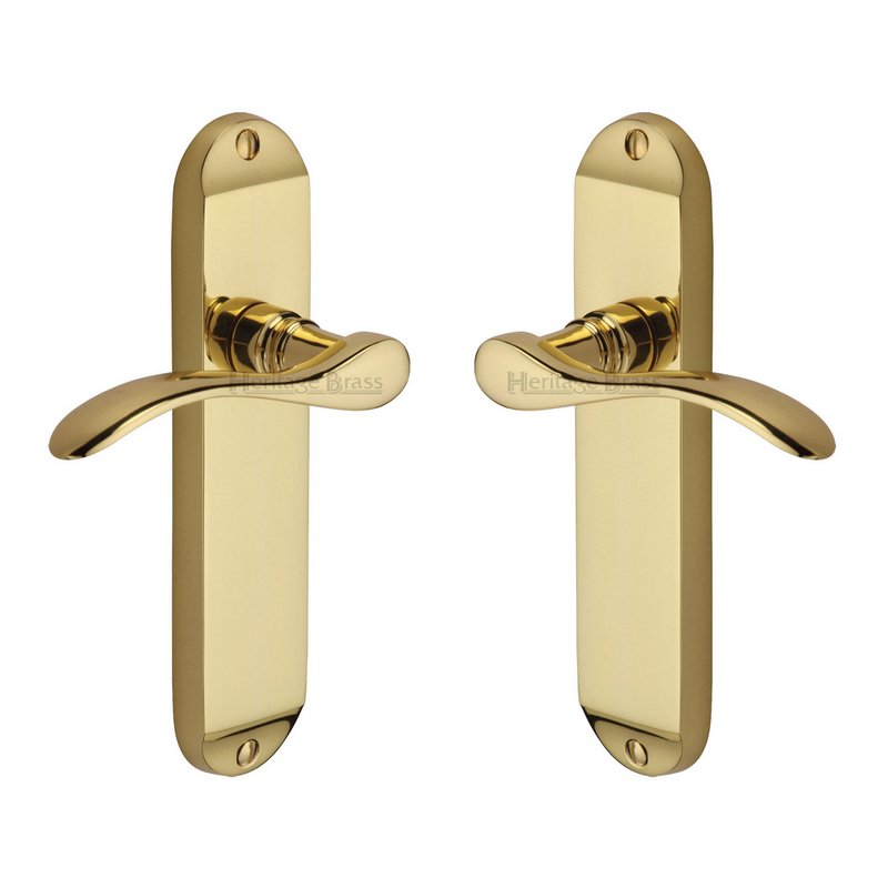 Maya Door Handle on Plate - MAY7610-PB