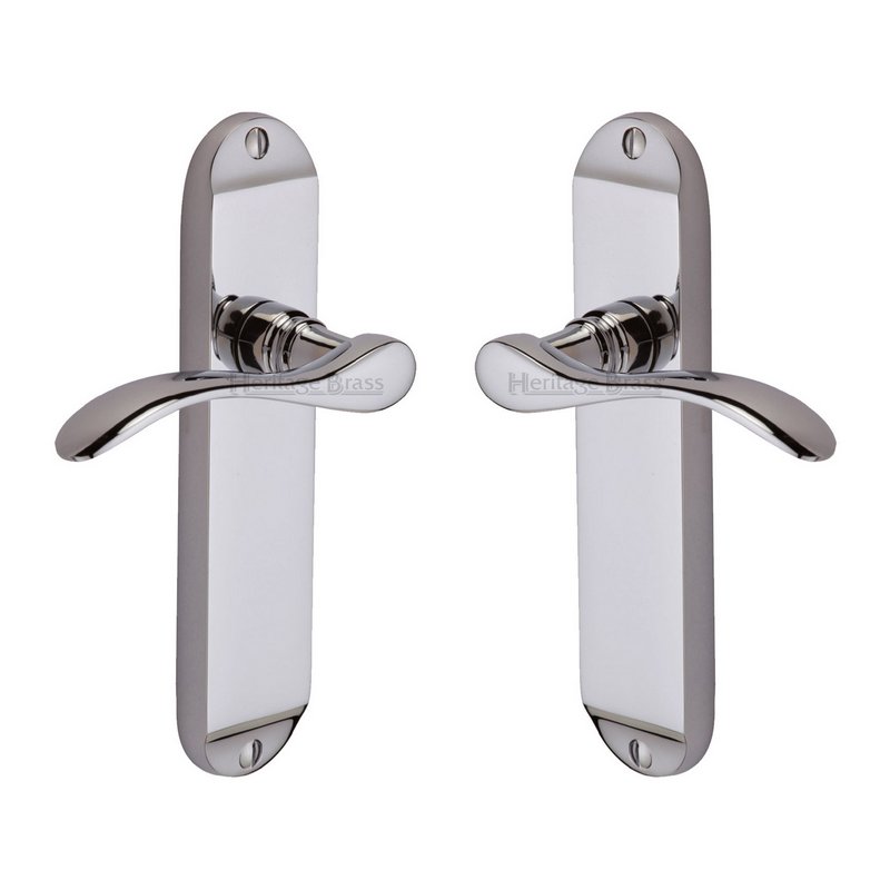 Maya Door Handle on Plate - MAY7610-PC