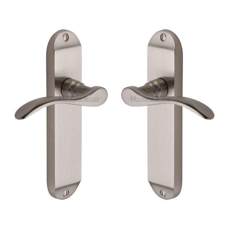 Maya Door Handle on Plate - MAY7610-SN