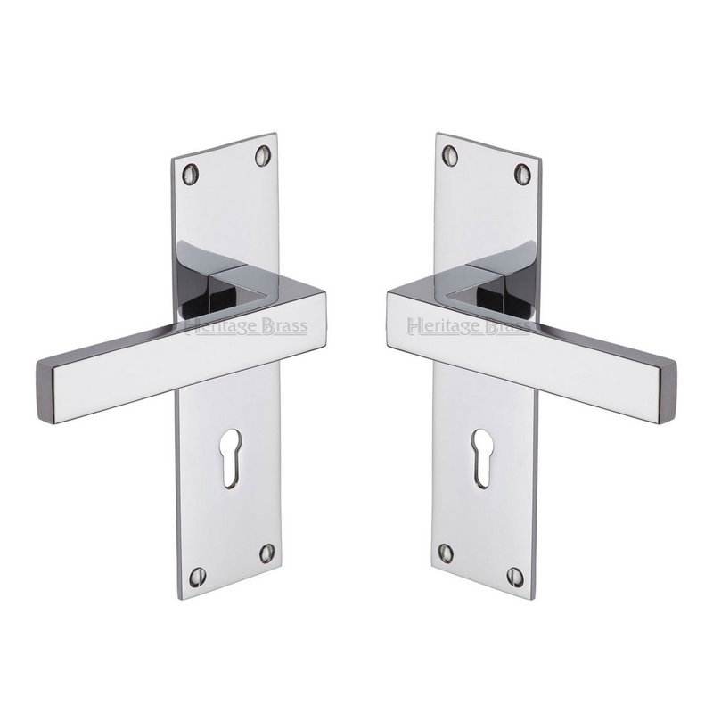 Metro Door Handle on Plate - MET4900-PC