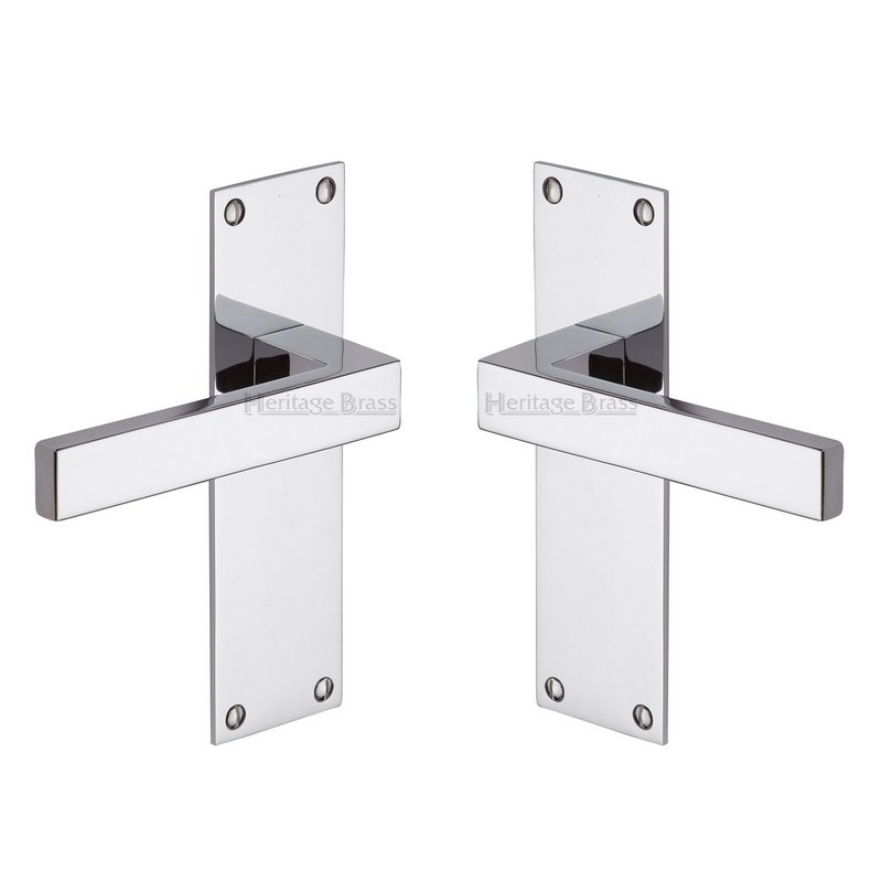 Metro Door Handle on Plate - MET4910-PC