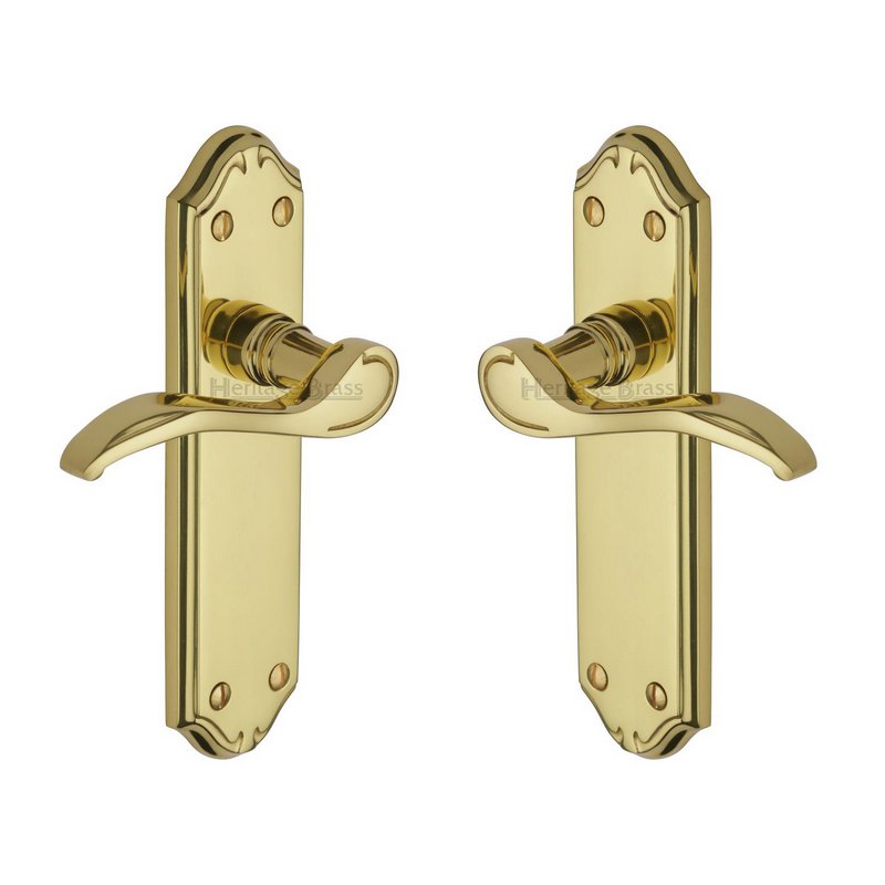 Verona Small Door Handle on Plate - MM627-PB