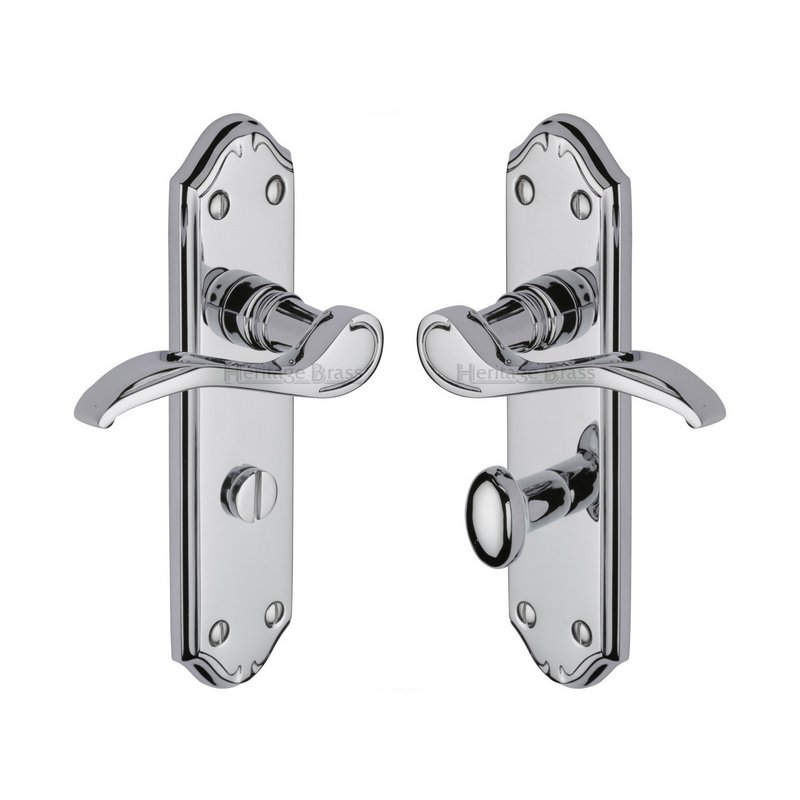 Verona Small Door Handle on Plate - MM628-PC