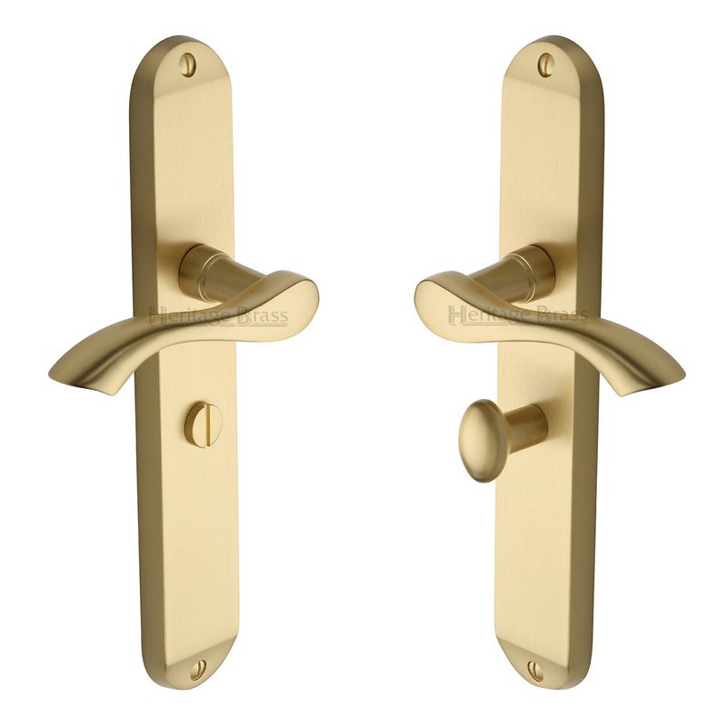 Algarve Long Door Handle on Plate - MM7230-SB