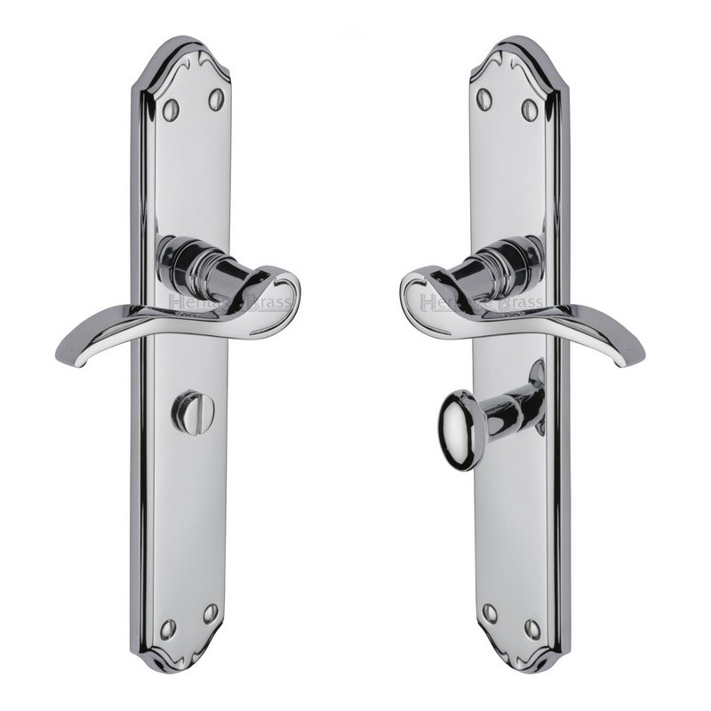 Verona Door Handle on Plate - MM828-PC