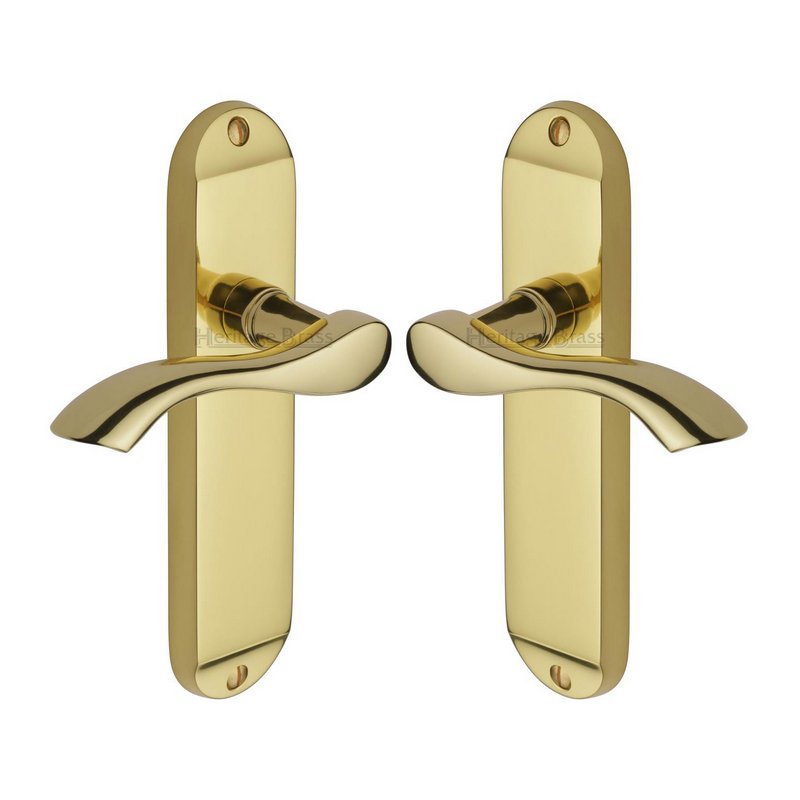 Algarve Door Handle on Plate - MM927-PB