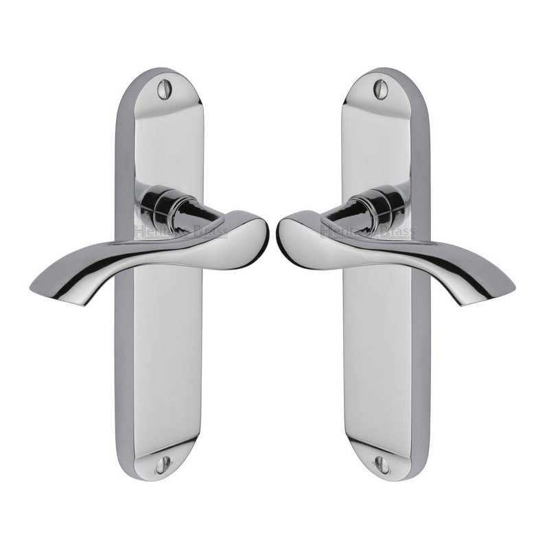 Algarve Door Handle on Plate - MM927-PC