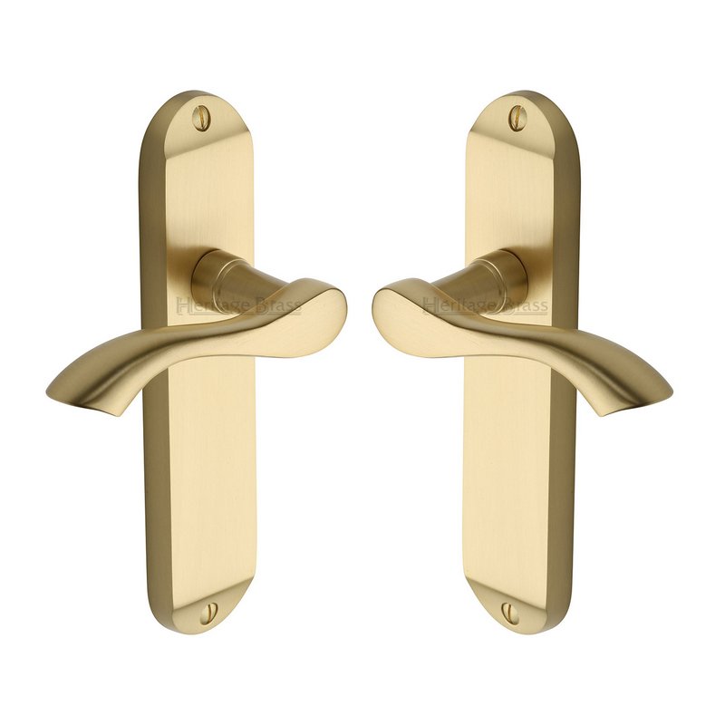 Algarve Door Handle on Plate - MM927-SB