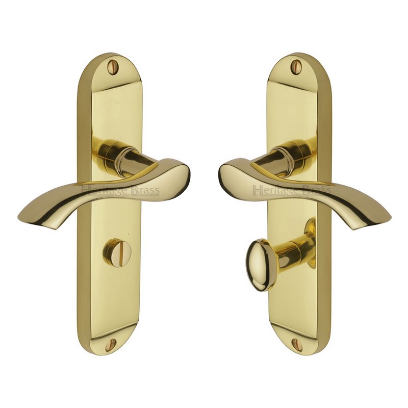Algarve Door Handle on Plate - MM928-PB