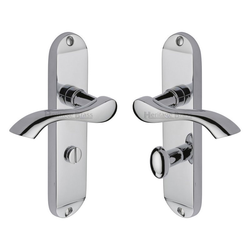 Algarve Door Handle on Plate - MM928-PC