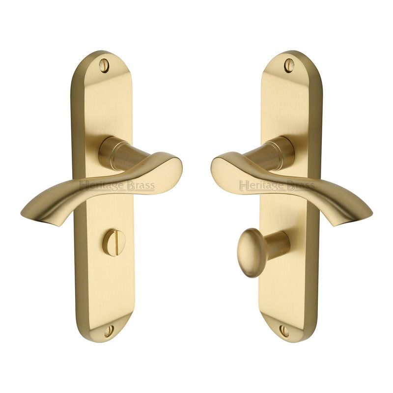 Algarve Door Handle on Plate - MM928-SB