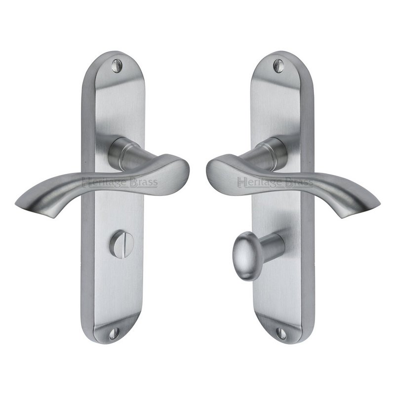 Algarve Door Handle on Plate - MM928-SC