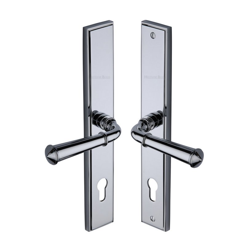Colonial LH Door Handle on Plate - MP1932.LH-PC