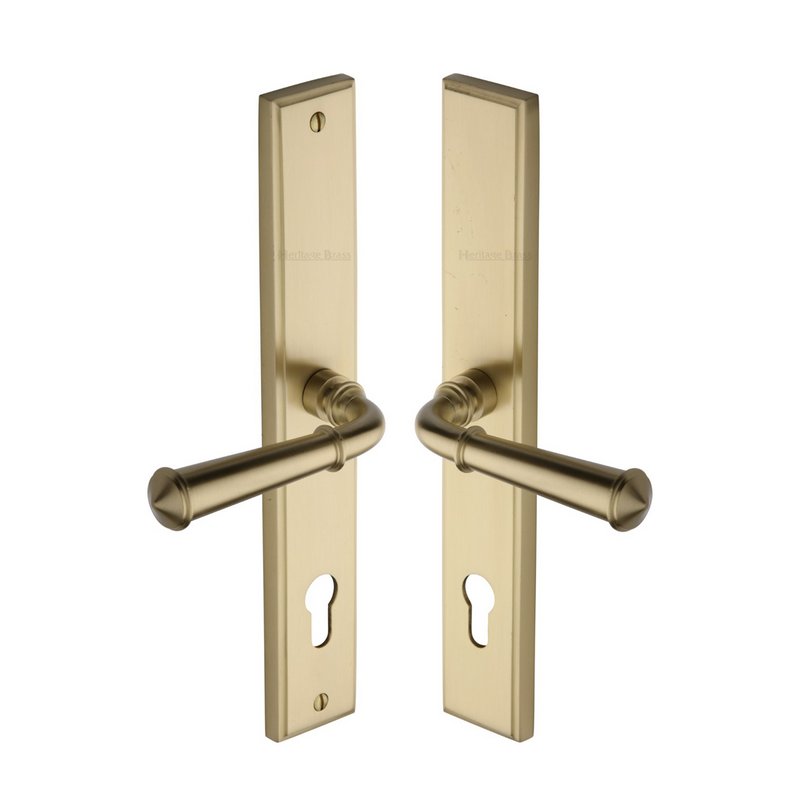 Colonial RH Door Handle on Plate - MP1932.RH-SB