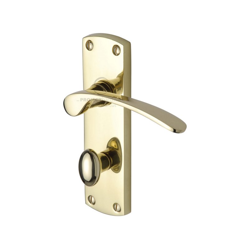 Luca Door Handle on Plate - PR420-PB