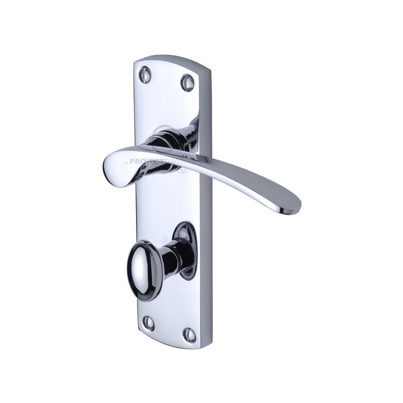 Luca Door Handle on Plate - PR420-PC